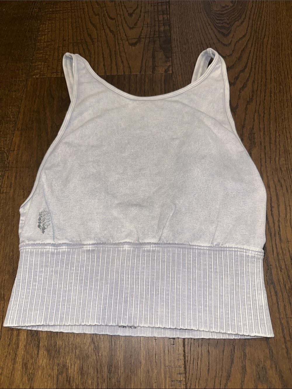 Free People Movement Light Grey Crop Tank Top- S/XS